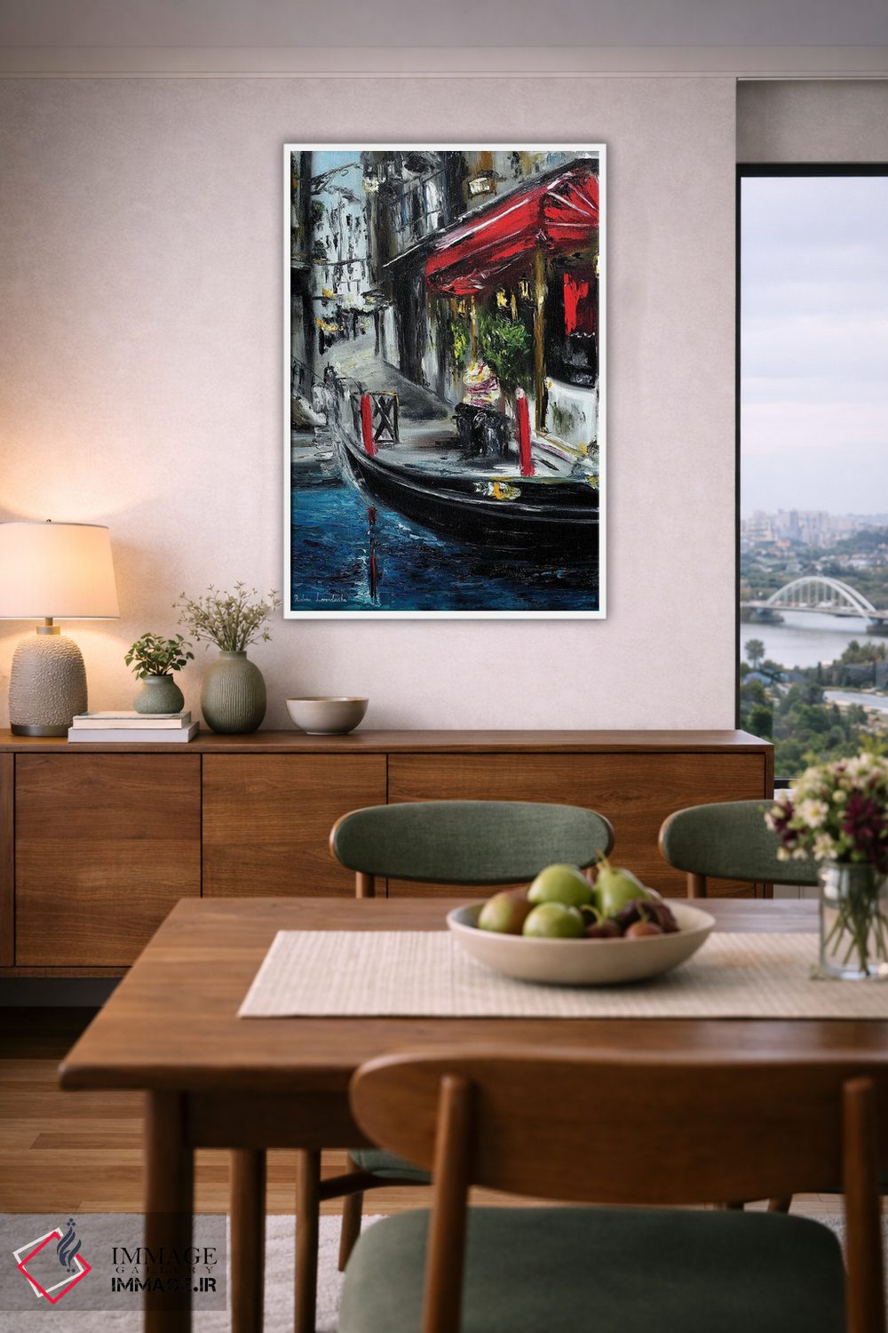 تابلو کلاسیک گوندولیر در ونیز اثر روسـلانا لواندووسکا - D6W