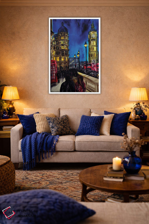 تابلو دکوراتیو لندن بی زمان اثر روسـلانا لواندووسکا - D2W