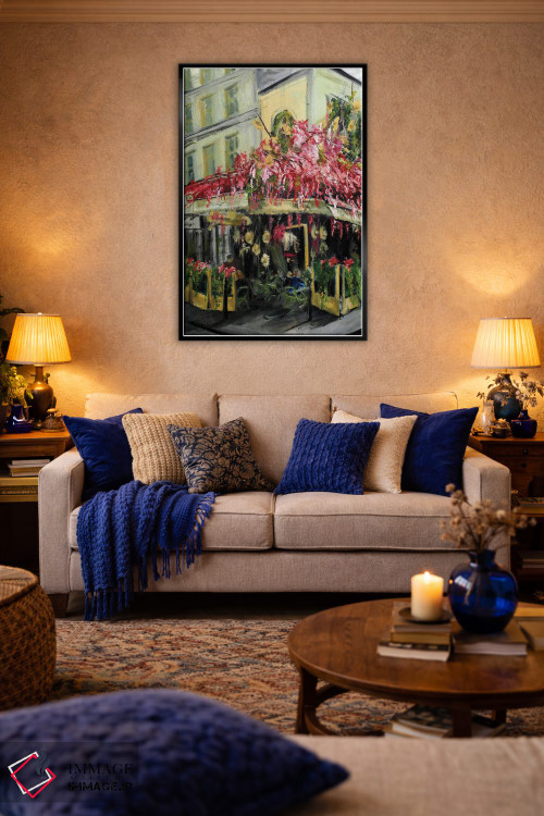 تابلو کلاسیک کافه پاریس اثر روسـلانا لواندووسکا - D4B