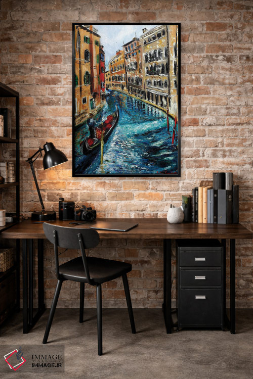 تابلو کلاسیک گوندولا در ونیز اثر روسـلانا لواندووسکا - D5B