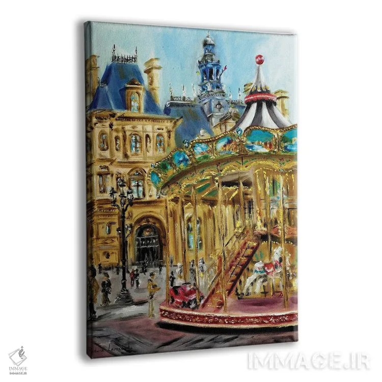 تابلو کلاسیک خیابان های پاریس اثر روسـلانا لواندووسکا - نمای پرسپکتیو محصول