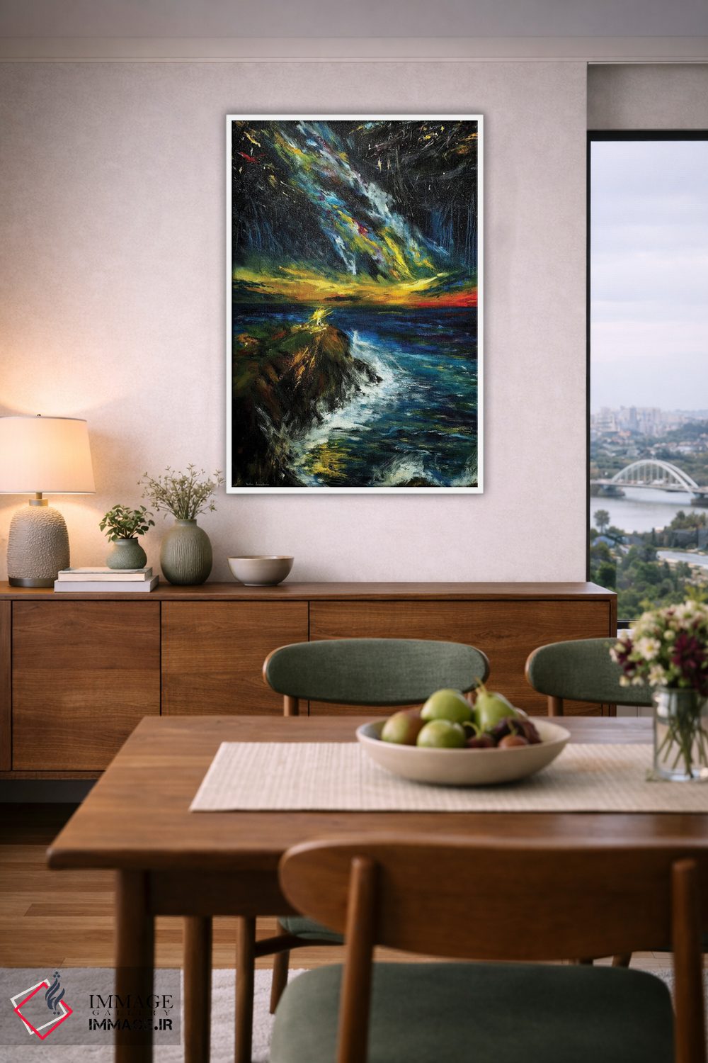 تابلو کلاسیک میان ستارگان و اقیانوس، هاوایی اثر روسـلانا لواندووسکا - D6W