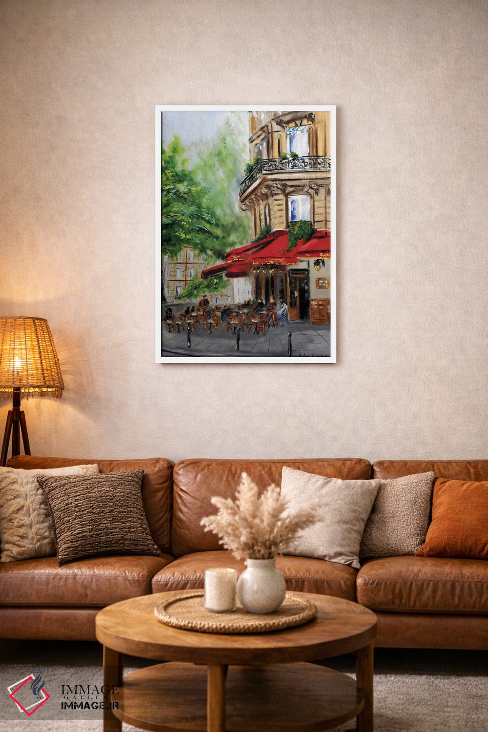 تابلو کلاسیک کافه گوشه ای پاریس اثر روسـلانا لواندووسکا - D4W