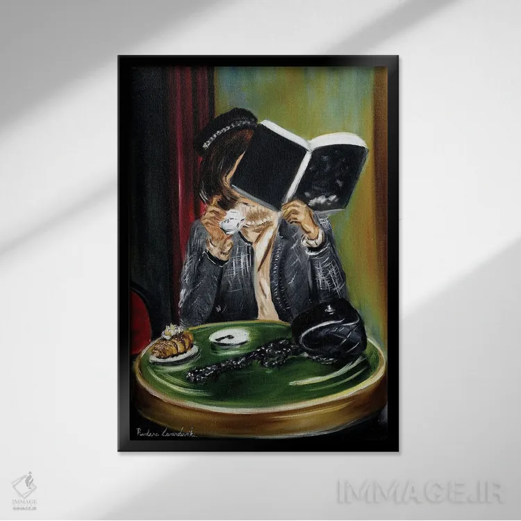 تابلو کلاسیک جذابیت پاریسی اثر روسـلانا لواندووسکا - نمای قابدار مشکی