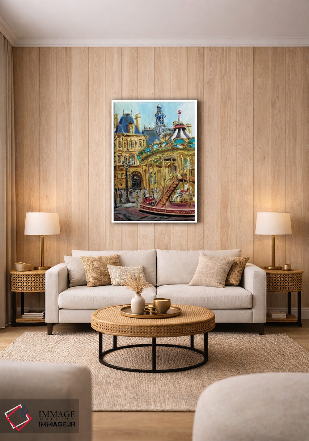 تابلو کلاسیک خیابان های پاریس اثر روسـلانا لواندووسکا - D1W
