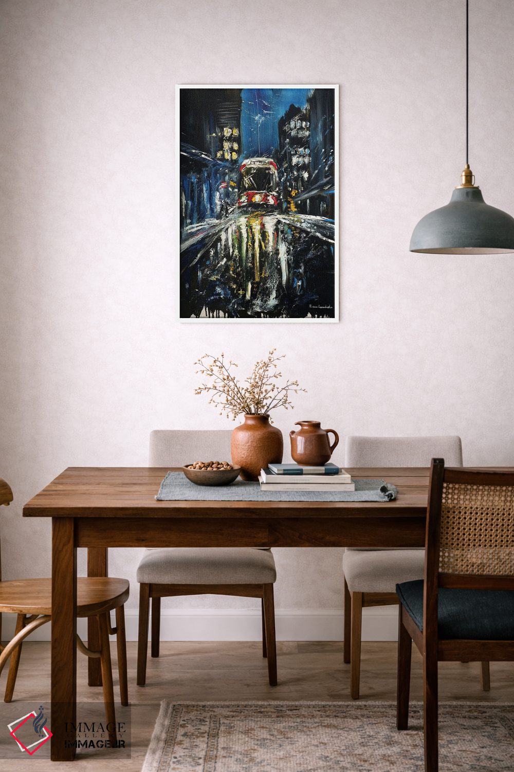 تابلو کلاسیک تراموای قرمز تورنتو اثر روسـلانا لواندووسکا - D5W