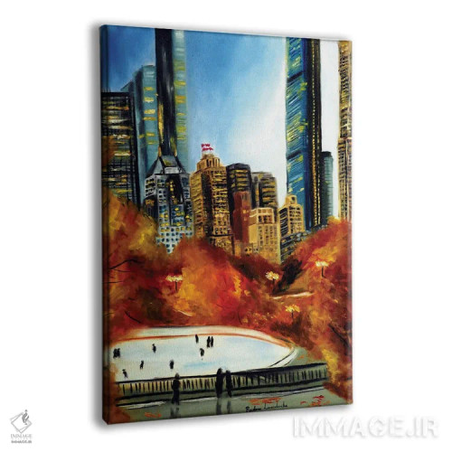 تابلو کلاسیک سنترال پارک نیویورک در پاییز اثر روسـلانا لواندووسکا - نمای پرسپکتیو محصول