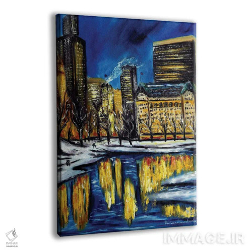 تابلو کلاسیک سنترال پارک نیویورک در زمستان اثر روسـلانا لواندووسکا - نمای پرسپکتیو محصول