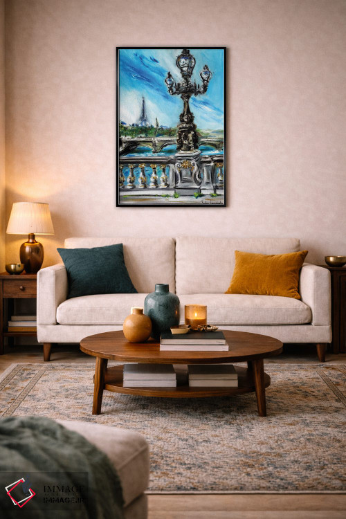تابلو کلاسیک پل الکساندر سوم، پاریس اثر روسـلانا لواندووسکا - D5B