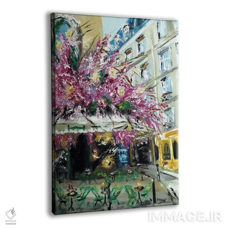 تابلو کلاسیک خانه ساواژ، پاریس II اثر روسـلانا لواندووسکا - نمای پرسپکتیو محصول