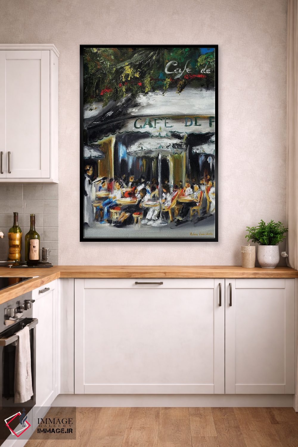تابلو کلاسیک کافه دو فلور، پاریس اثر روسـلانا لواندووسکا - D2B