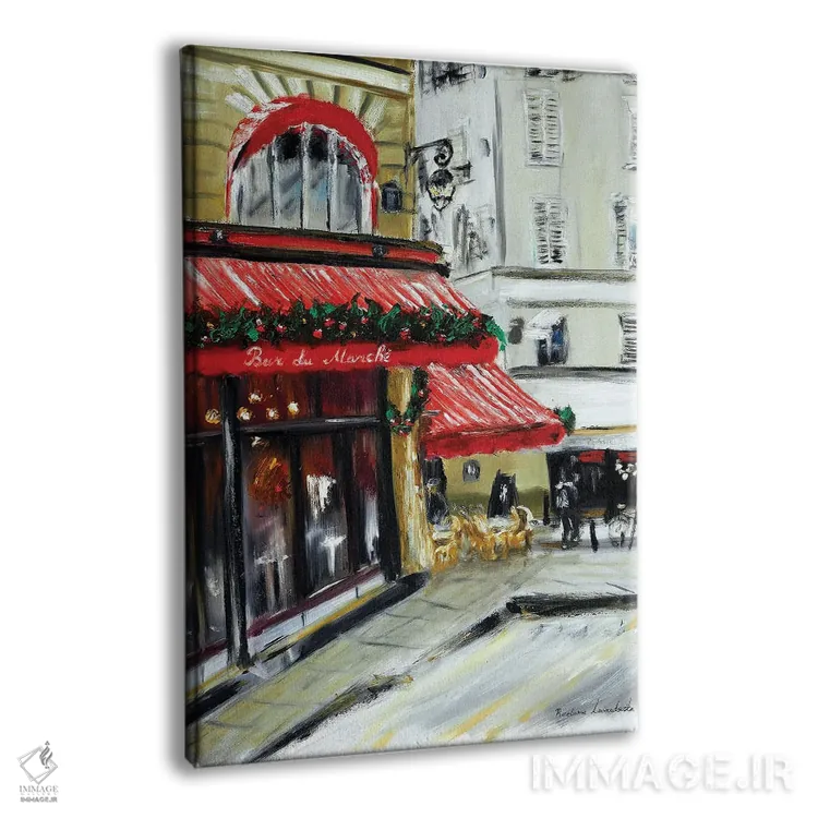 تابلو کلاسیک کریسمس در بار مارشه پاریس اثر روسـلانا لواندووسکا - نمای پرسپکتیو محصول
