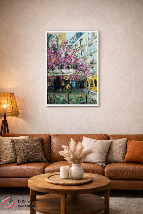 تابلو کلاسیک خانه ساواژ، پاریس II اثر روسـلانا لواندووسکا - D1W