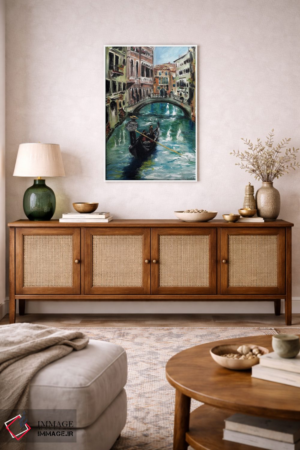 تابلو کلاسیک گوندولا در ونیز، ایتالیا اثر روسـلانا لواندووسکا - D2W