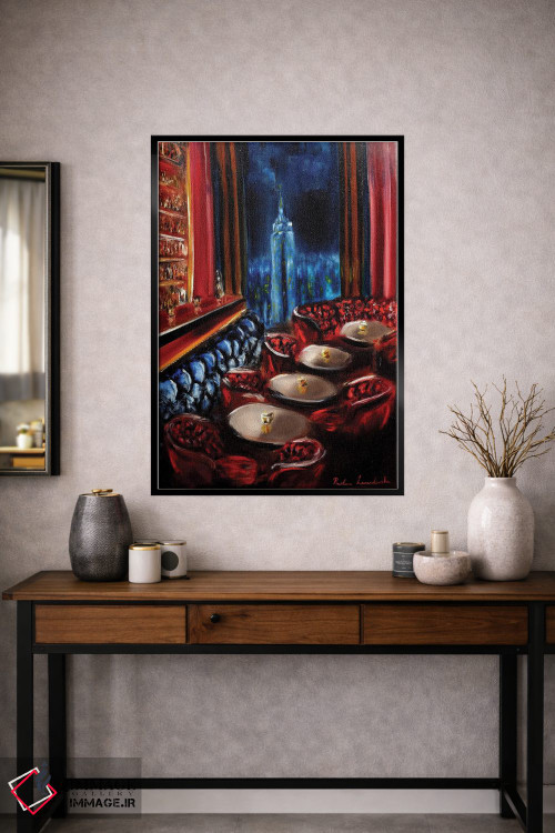 تابلو کلاسیک بار نوشیدنی نیویورک اثر روسـلانا لواندووسکا - D1B