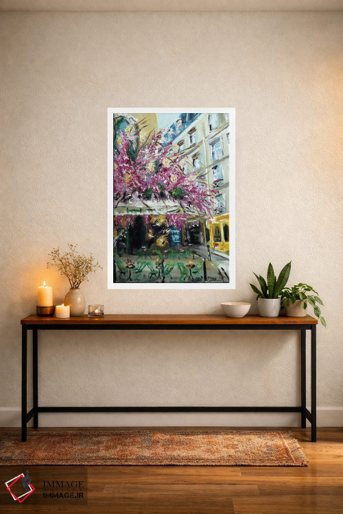 تابلو کلاسیک خانه ساواژ، پاریس II اثر روسـلانا لواندووسکا - D3W