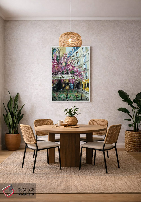 تابلو کلاسیک خانه ساواژ، پاریس II اثر روسـلانا لواندووسکا - D2W