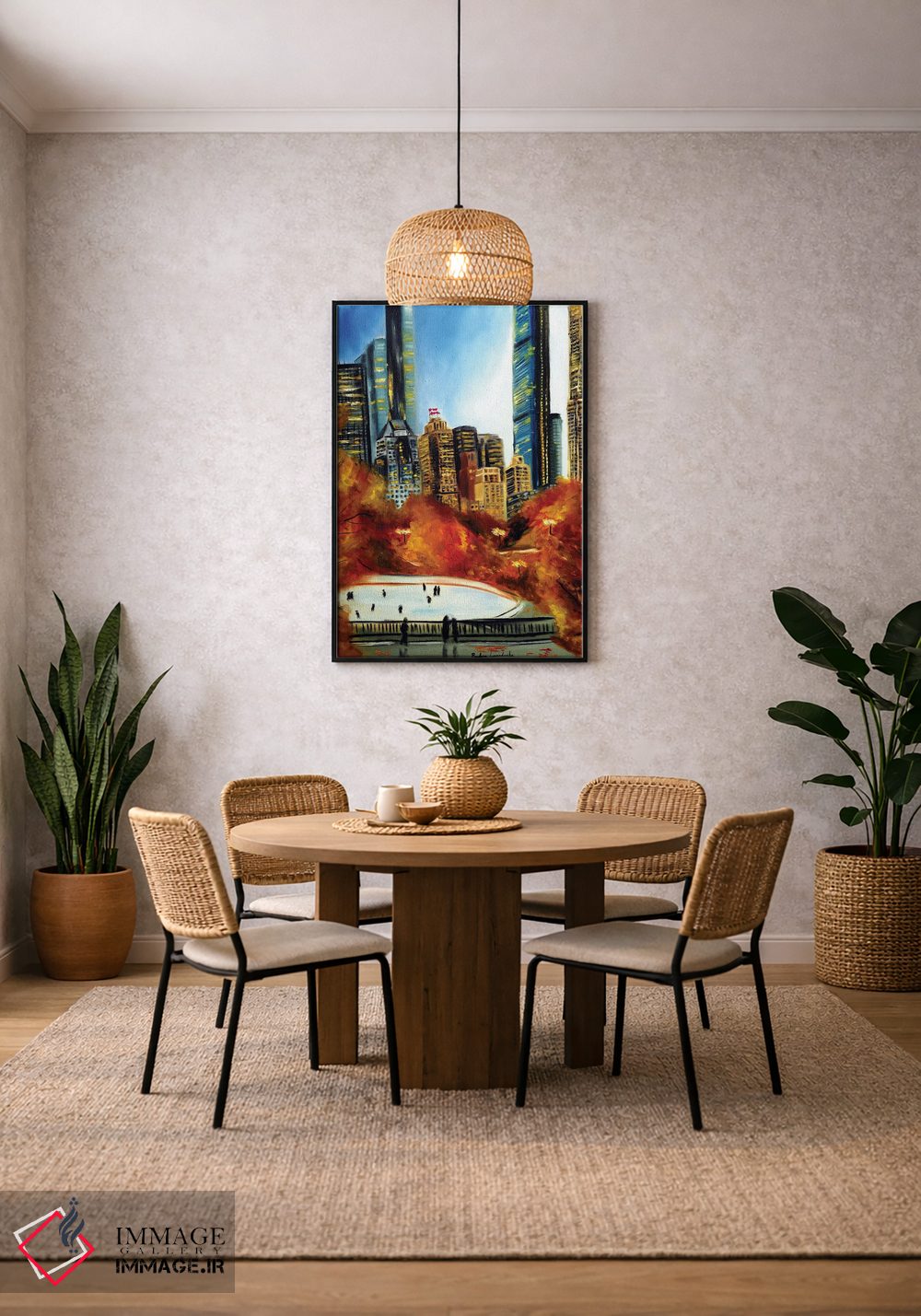 تابلو کلاسیک سنترال پارک نیویورک در پاییز اثر روسـلانا لواندووسکا - D4B