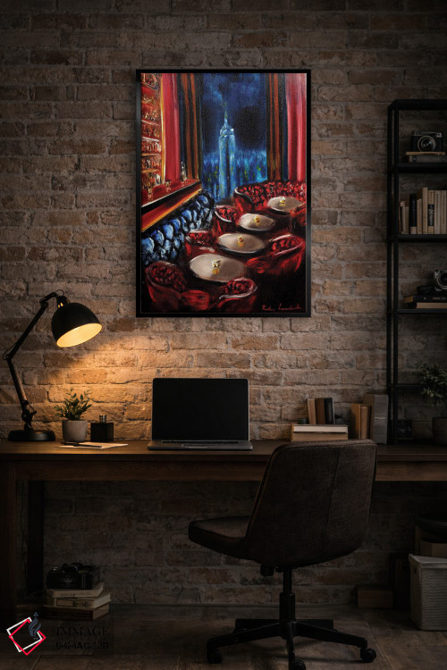 تابلو کلاسیک بار نوشیدنی نیویورک اثر روسـلانا لواندووسکا - D5B