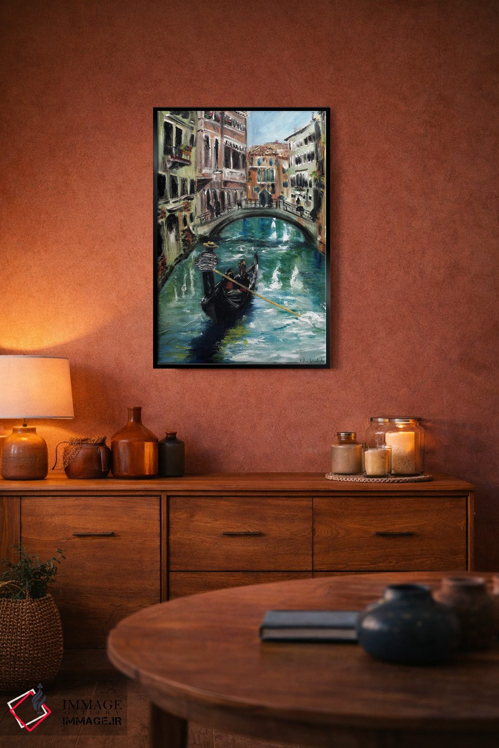 تابلو کلاسیک گوندولا در ونیز، ایتالیا اثر روسـلانا لواندووسکا - D6B