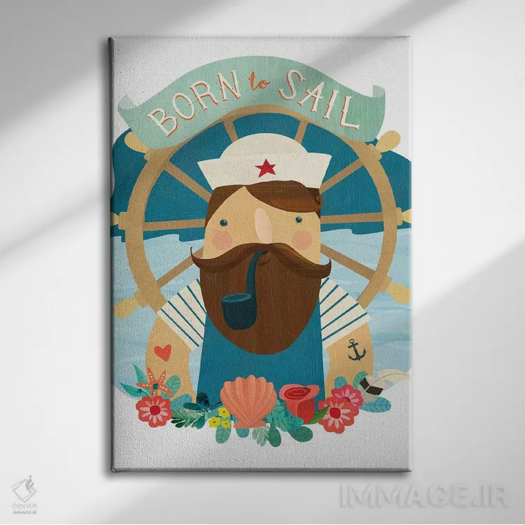 تابلو دکوراتیو تابستان کنار دریا ۱ اثر لورا واتسون - نمای روبهرو روی دیوار