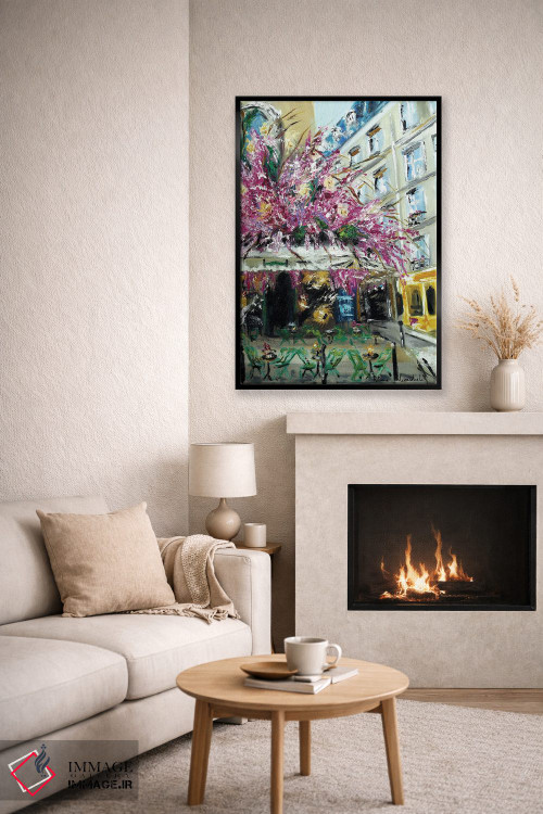 تابلو کلاسیک خانه ساواژ، پاریس II اثر روسـلانا لواندووسکا - D6B