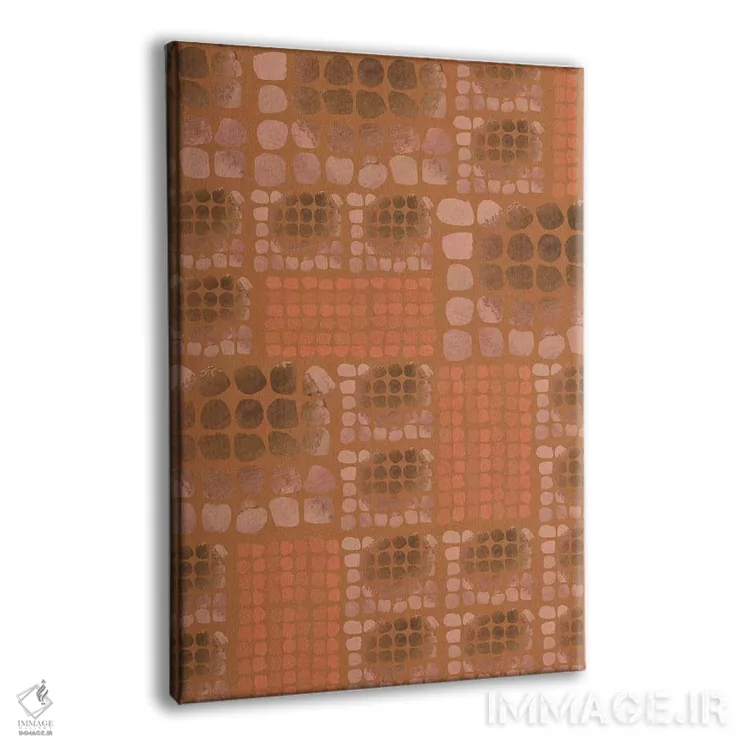تابلو انتزاعی موزاییک سفالی آیینی اثر لورا واتسون - نمای پرسپکتیو محصول
