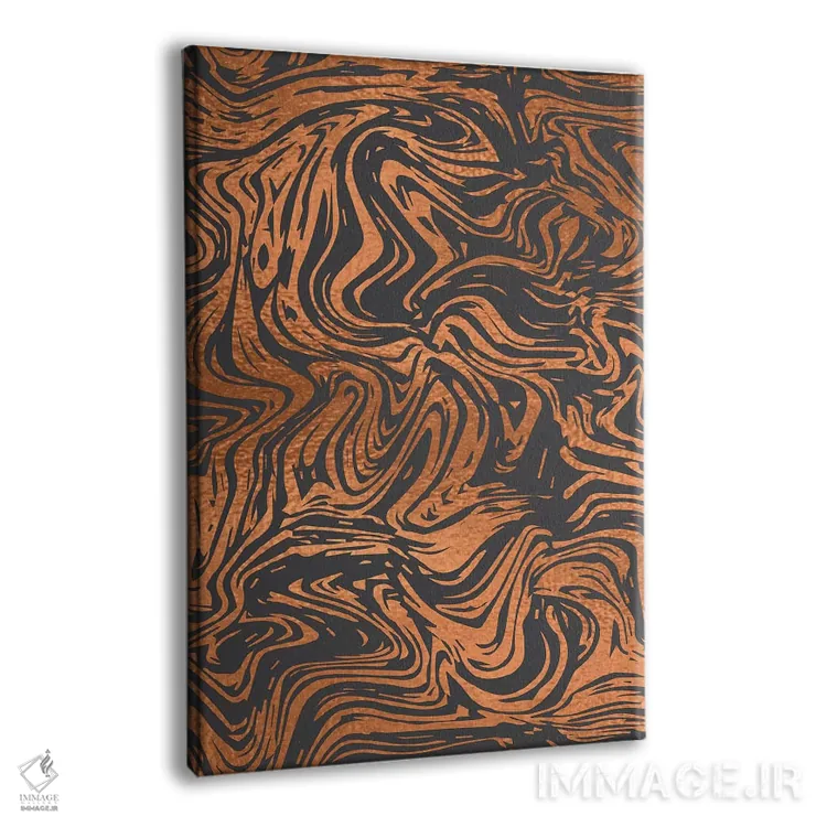 تابلو انتزاعی خطوط ببر اثر لیزا وایت باتن - نمای پرسپکتیو محصول