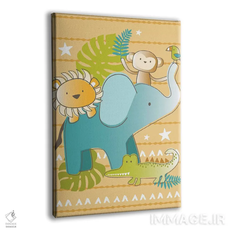 تابلو دکوراتیو اتاق کودک جنگلی ۱ اثر لیزا وایت باتن - نمای پرسپکتیو محصول