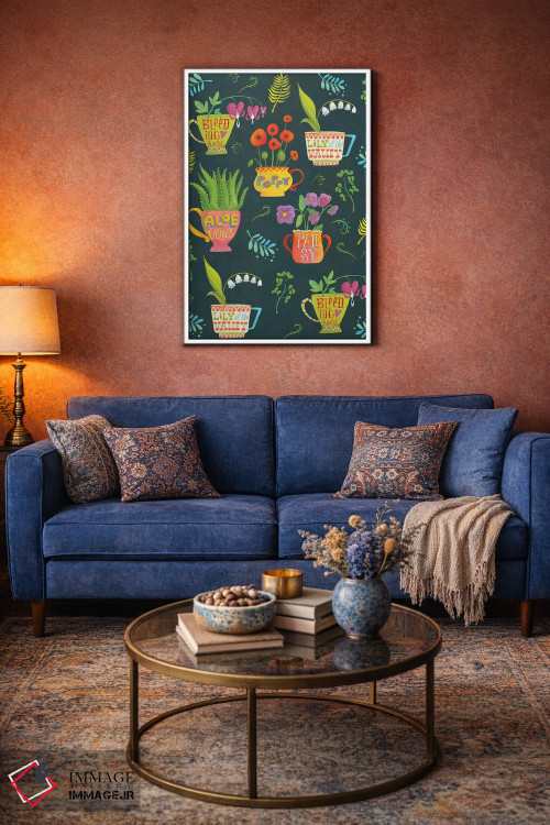 تابلو دکوراتیو چای وقت گیاهی اثر لورا واتسون - D2W