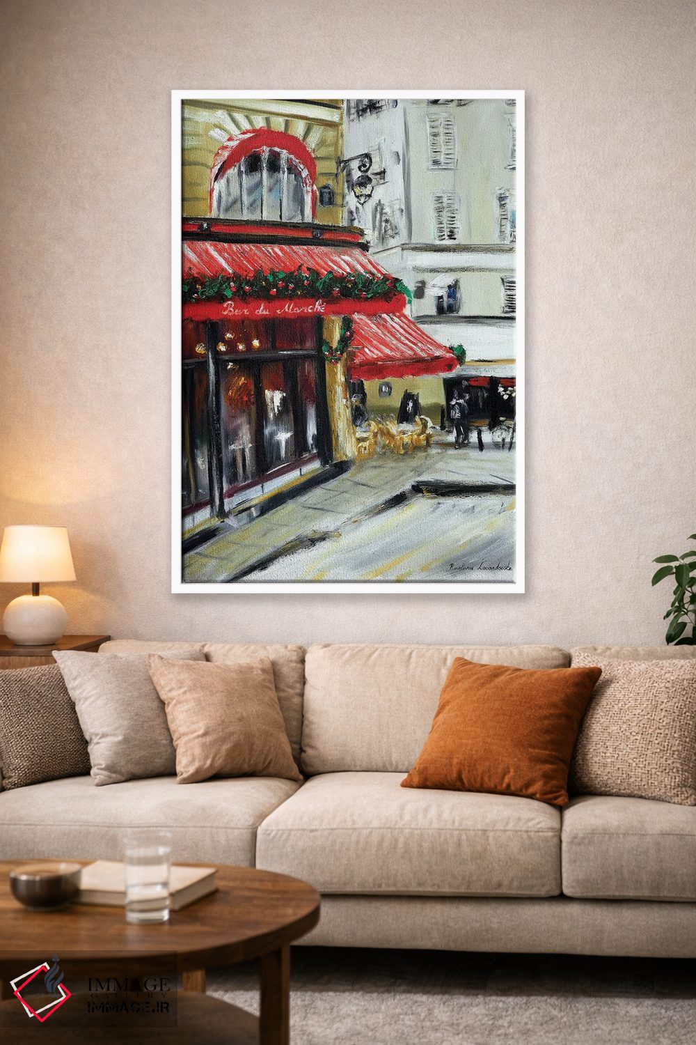 تابلو کلاسیک کریسمس در بار مارشه پاریس اثر روسـلانا لواندووسکا - D1W