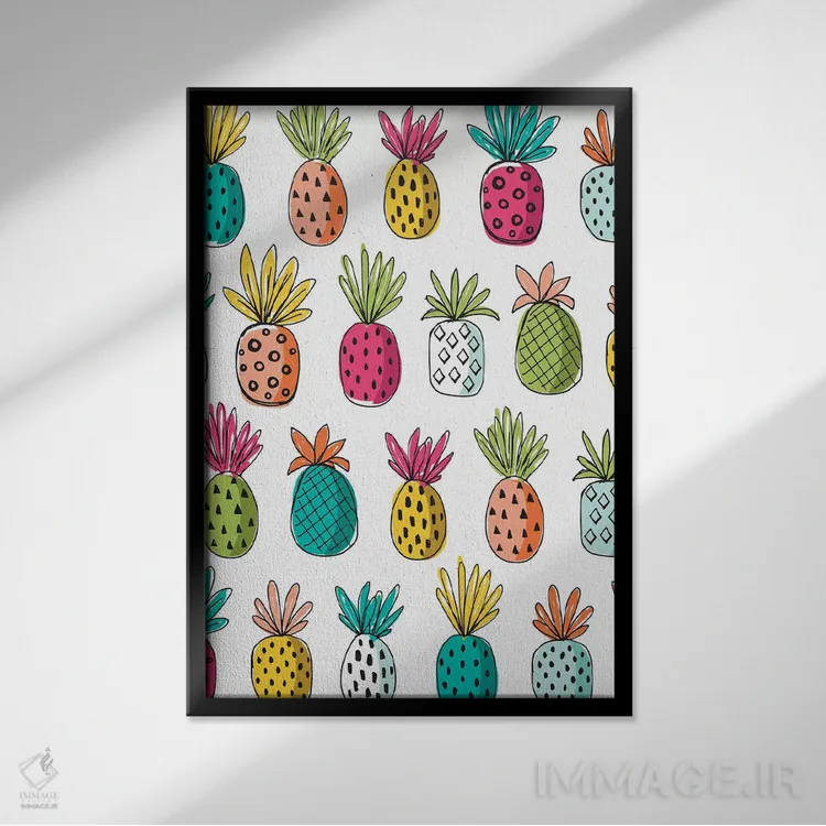 تابلو دکوراتیو طبیعت مدرن اثر لیزا وایت باتن - نمای قابدار مشکی