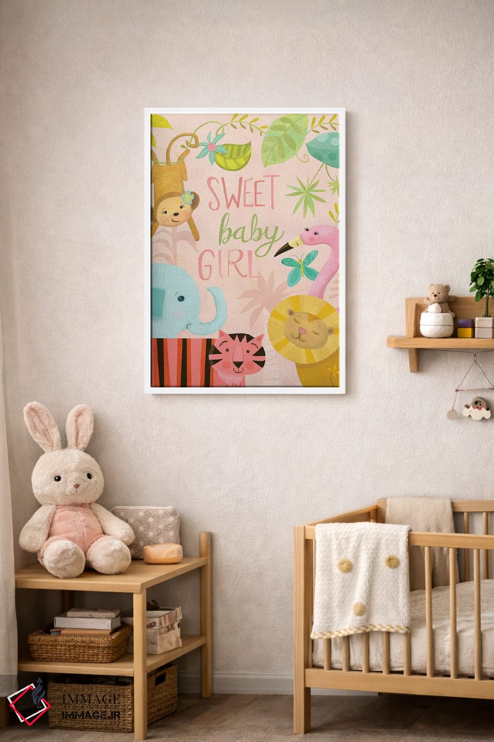 تابلو دکوراتیو نوزاد جنگل ۱ اثر لورا واتسون - D2W