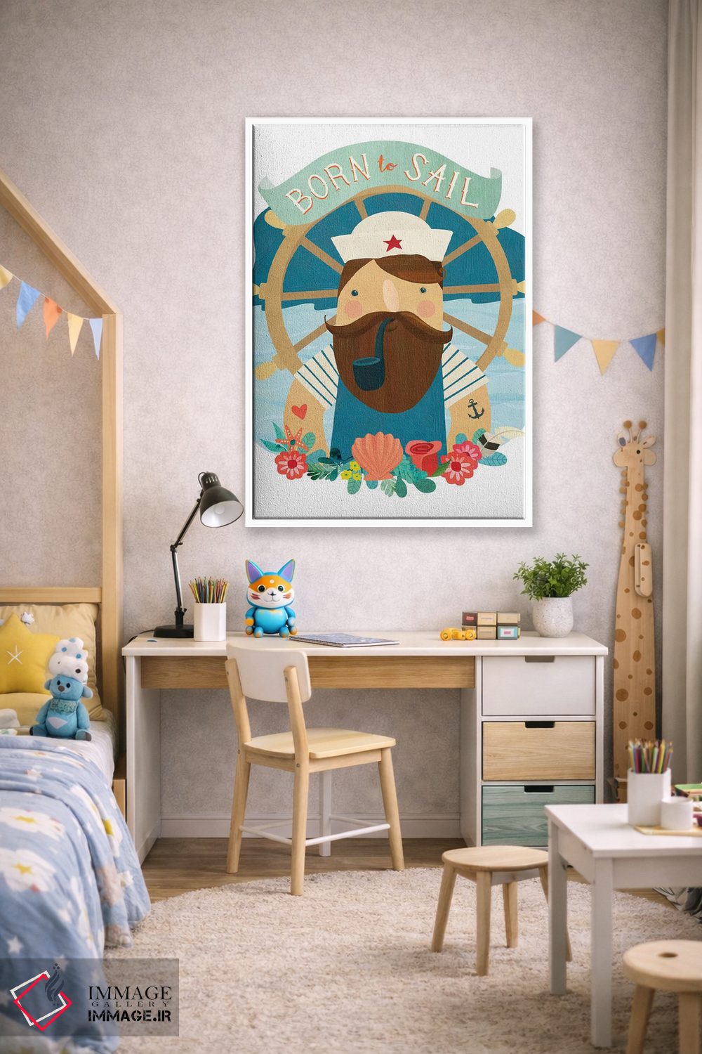 تابلو دکوراتیو تابستان کنار دریا ۱ اثر لورا واتسون - D1W