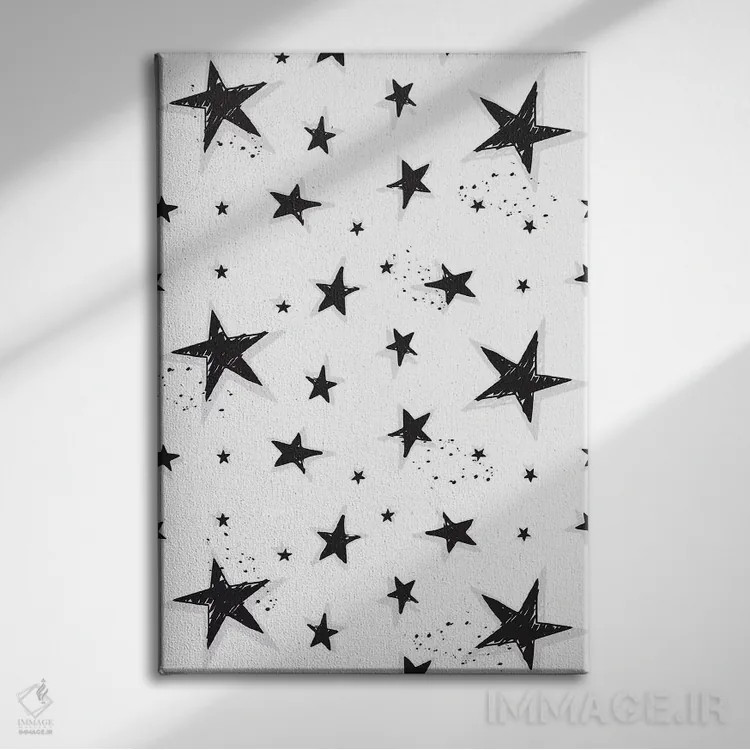 تابلو دکوراتیو صخره کوچک ۵ اثر لیزا وایت باتن - نمای روبهرو روی دیوار