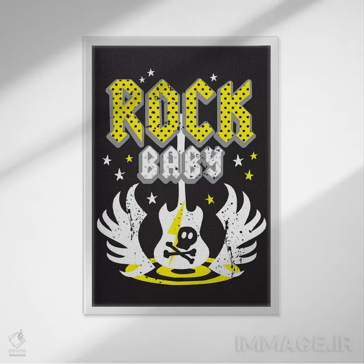 تابلو دکوراتیو صخره کوچک ۴ اثر لیزا وایت باتن - نمای قابدار سفید