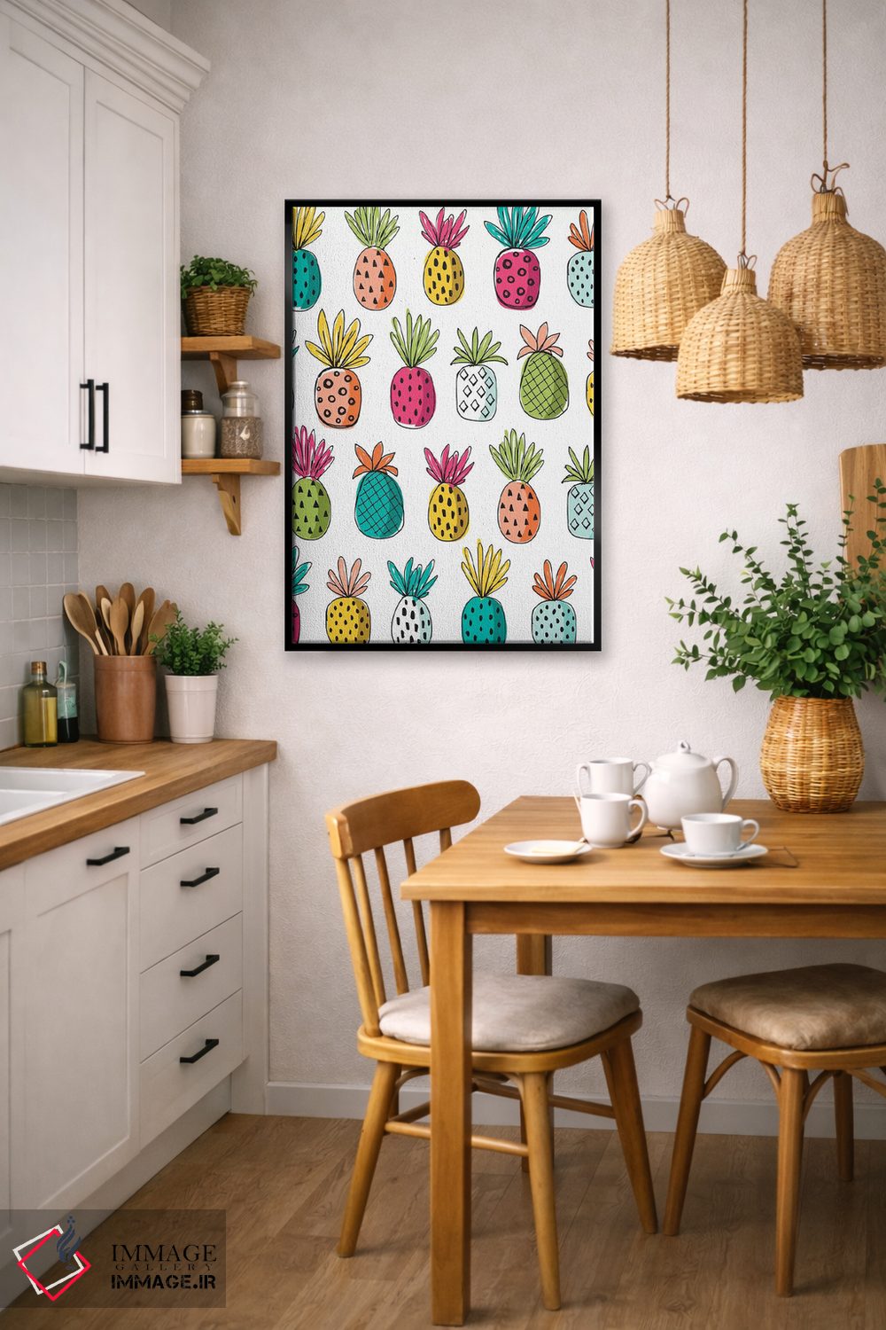 تابلو دکوراتیو طبیعت مدرن اثر لیزا وایت باتن - D5B