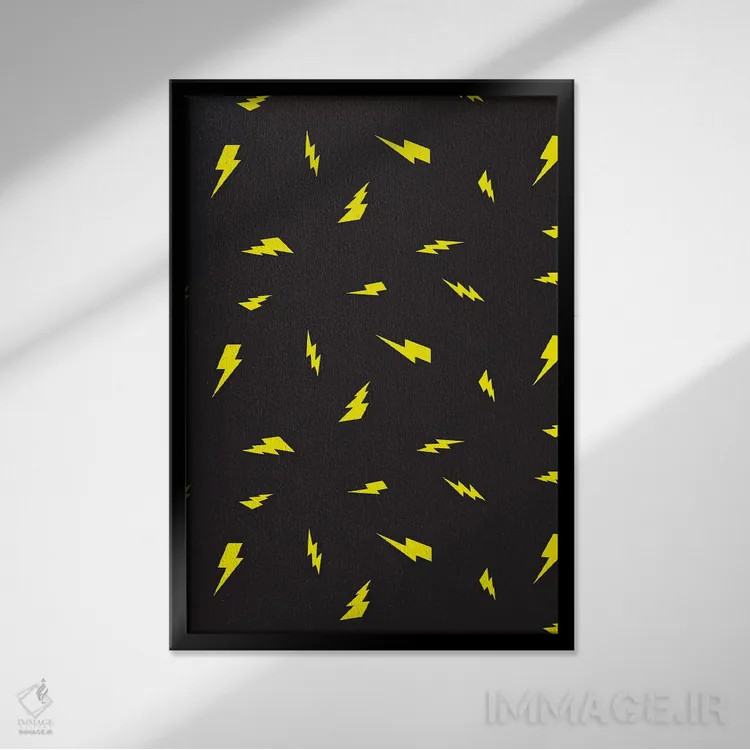 تابلو دکوراتیو صخره کوچک ۲ اثر لیزا وایت باتن - نمای قابدار مشکی