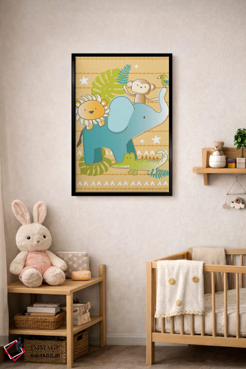 تابلو دکوراتیو اتاق کودک جنگلی ۱ اثر لیزا وایت باتن - D5B