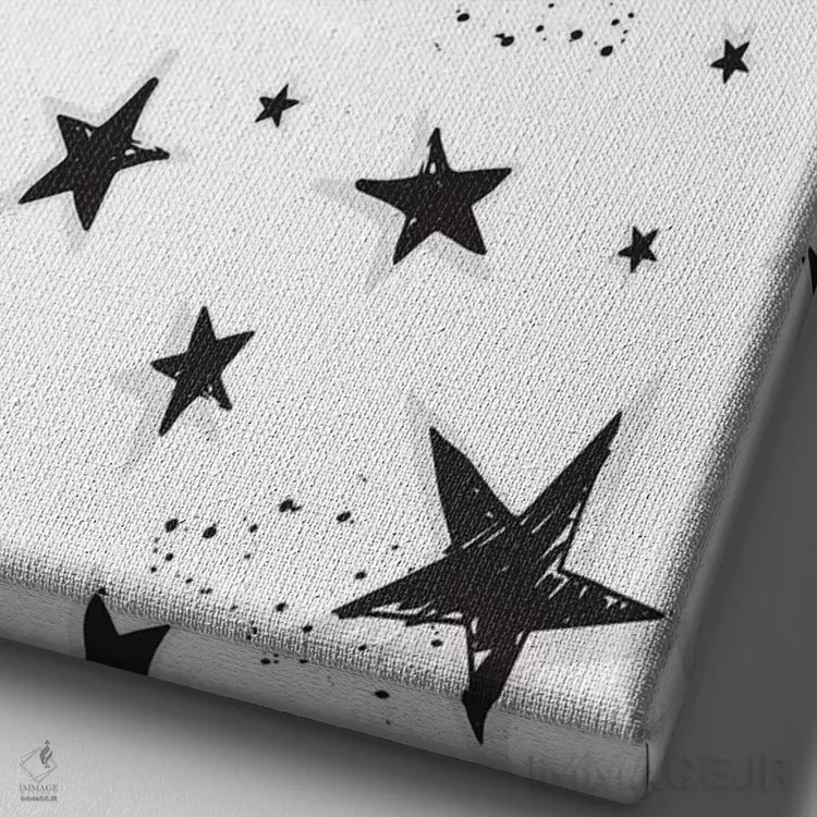 تابلو دکوراتیو صخره کوچک ۵ اثر لیزا وایت باتن - نمای نزدیک بافت بوم