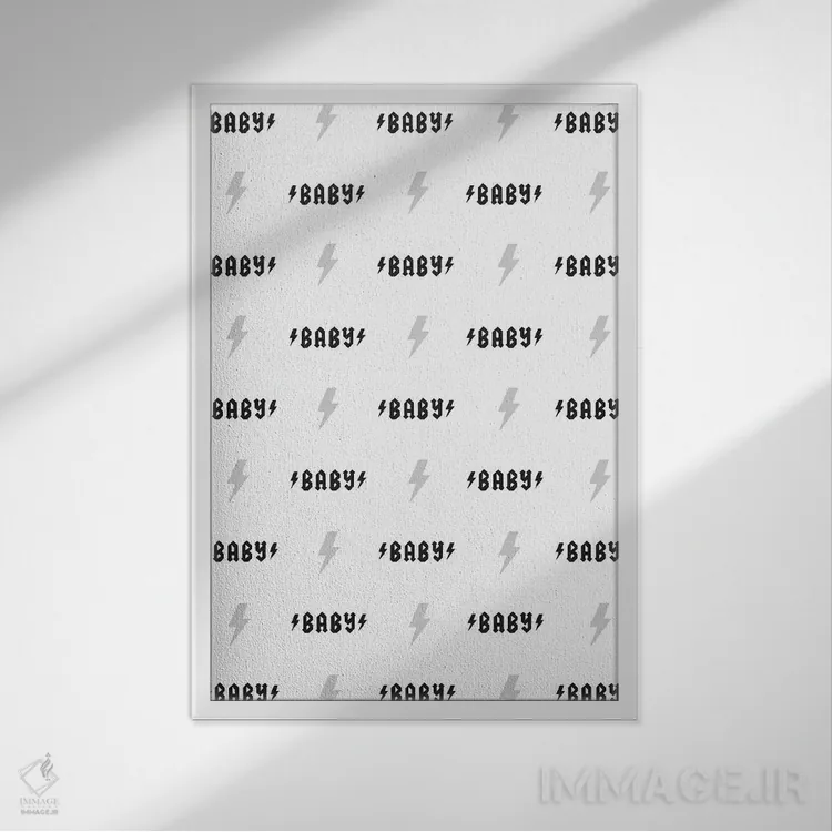 تابلو دکوراتیو صخره کوچک ۳ اثر لیزا وایت باتن - نمای قابدار سفید