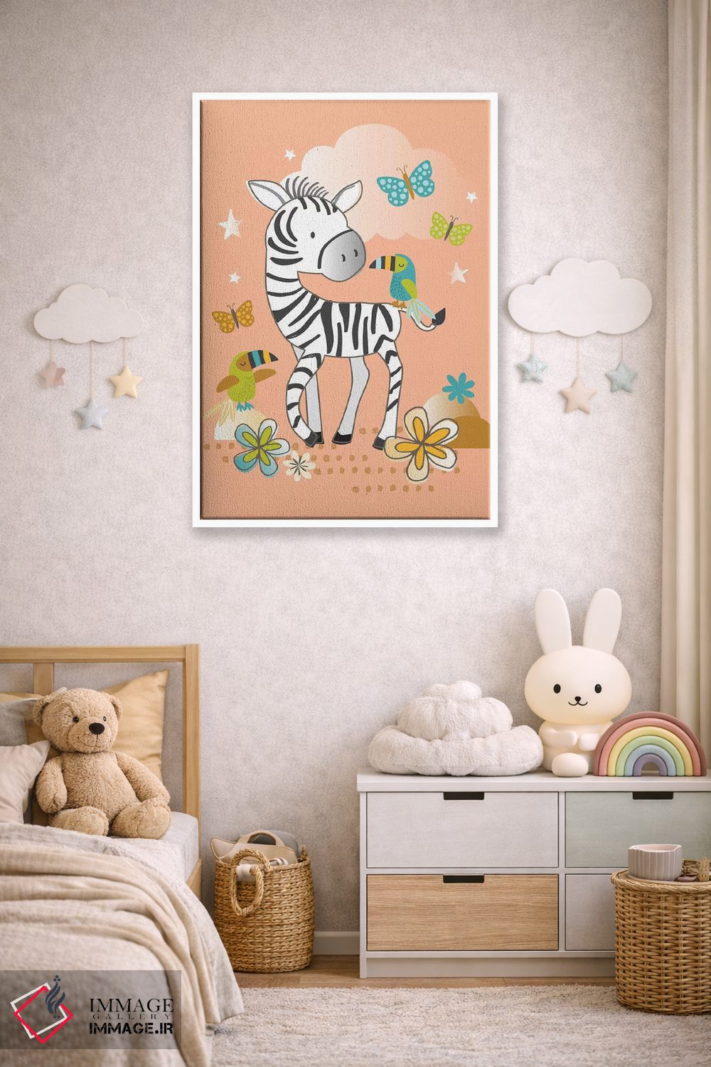 تابلو دکوراتیو اتاق کودک جنگلی ۲ اثر لیزا وایت باتن - D4W