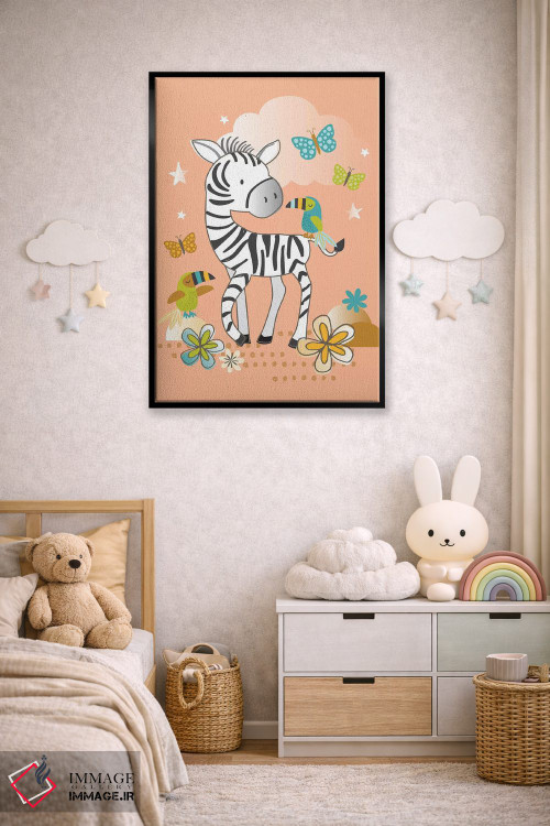 تابلو دکوراتیو اتاق کودک جنگلی ۲ اثر لیزا وایت باتن - D6B