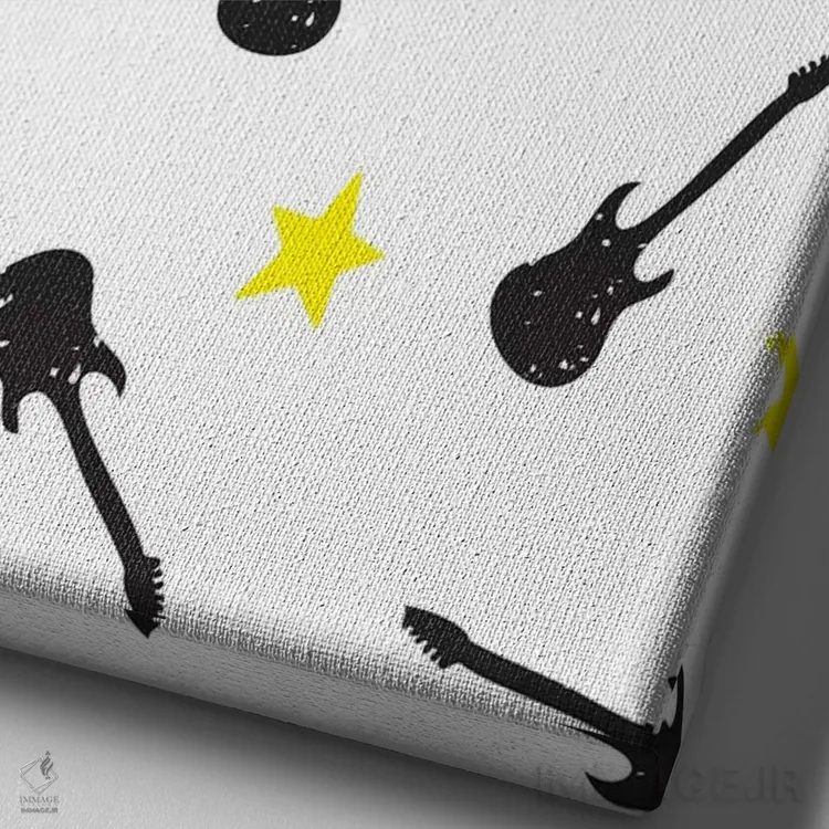 تابلو دکوراتیو صخره کوچک ۸ اثر لیزا وایت باتن - نمای نزدیک بافت بوم