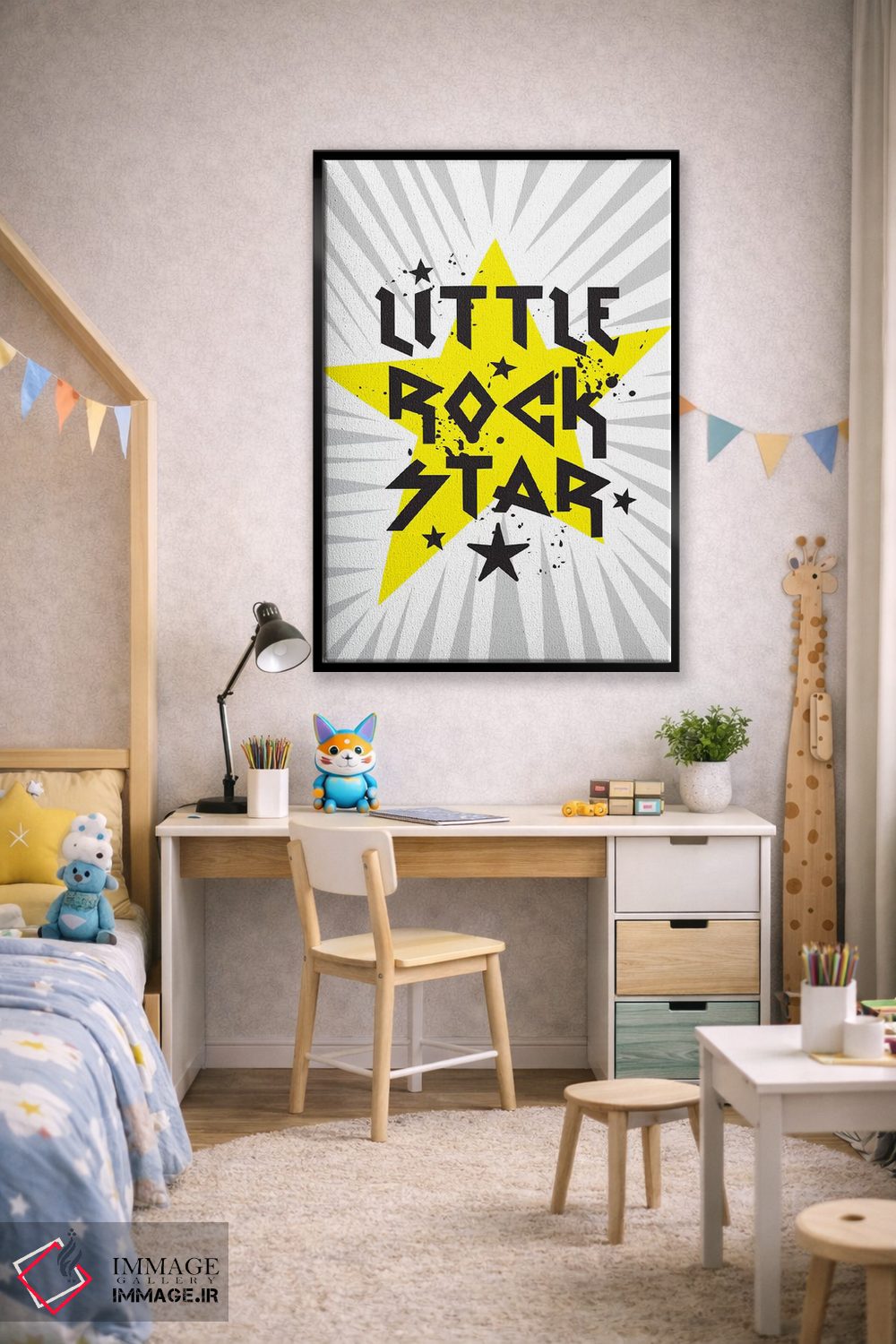 تابلو دکوراتیو صخره کوچک ۱ اثر لیزا وایت باتن - D2B