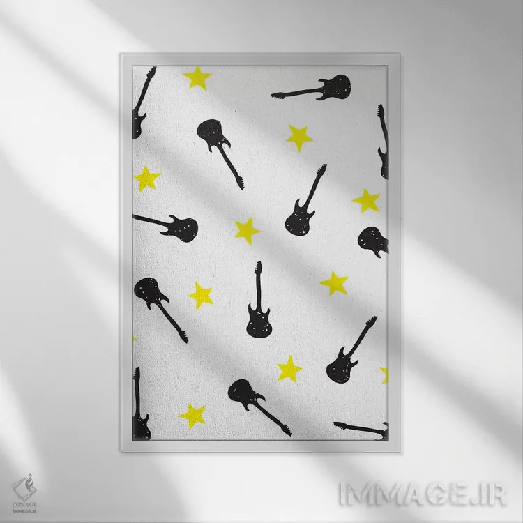 تابلو دکوراتیو صخره کوچک ۸ اثر لیزا وایت باتن - نمای قابدار سفید