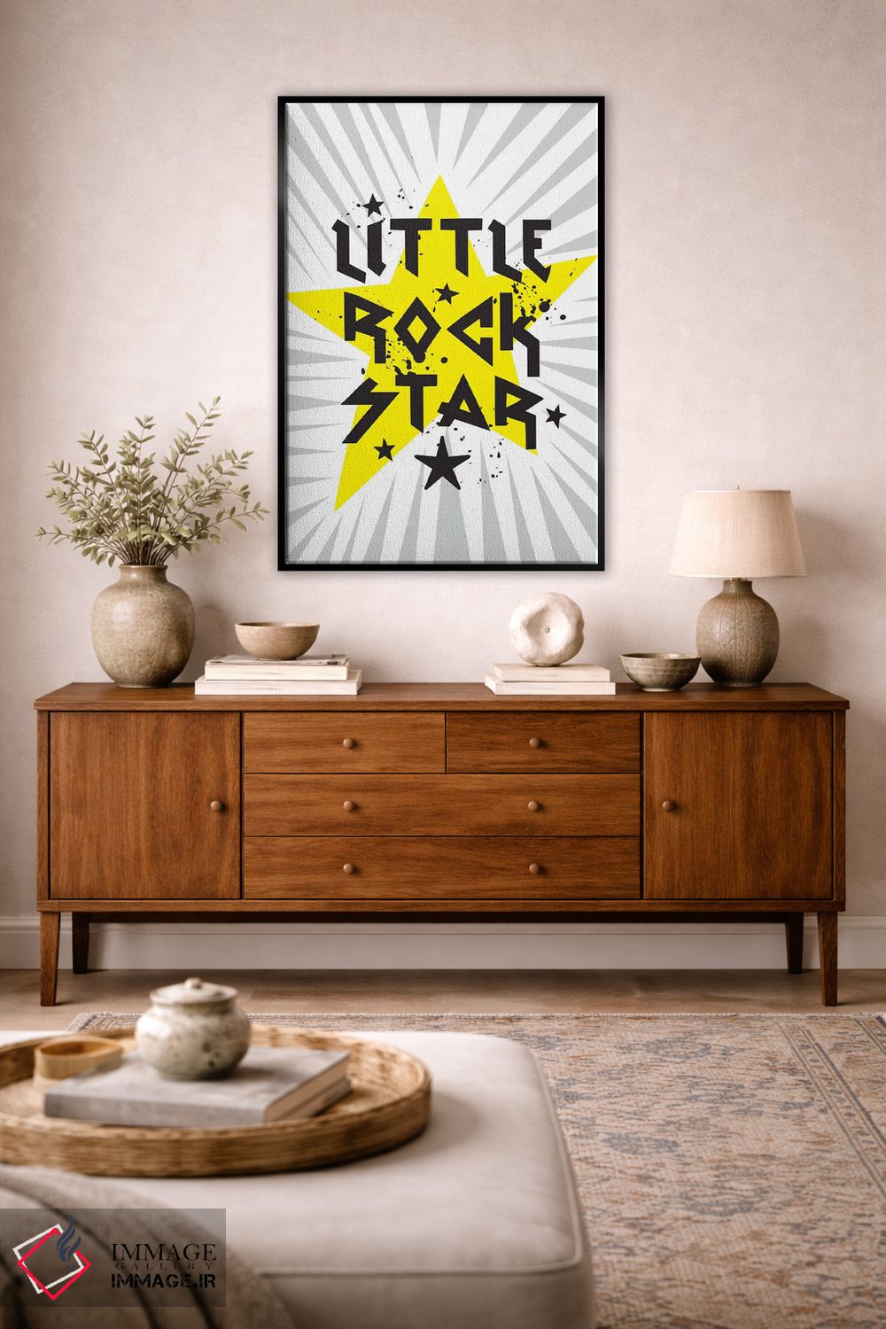 تابلو دکوراتیو صخره کوچک ۱ اثر لیزا وایت باتن - D5B