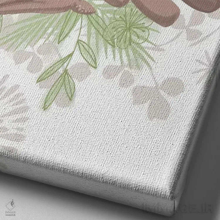 تابلو دکوراتیو ماجرای کریسمسی کریسمس اثر لیزا وایت باتن - نمای نزدیک بافت بوم