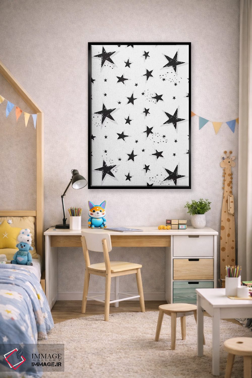 تابلو دکوراتیو صخره کوچک ۵ اثر لیزا وایت باتن - D2B