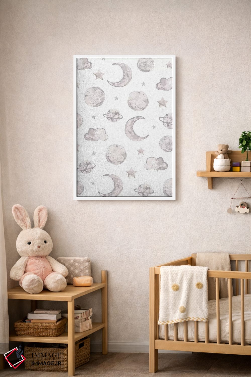 تابلو دکوراتیو کودک فراتر از ستارگان ۱ اثر لیزا وایت باتن - D2W